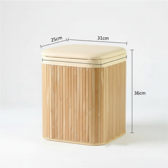 Wooden Storage Stool Small